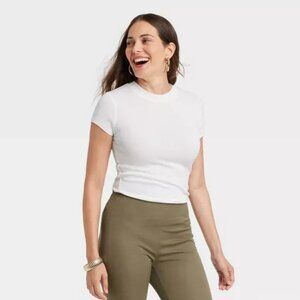 Target A New Day Slim Fit Ribbed T Shirt